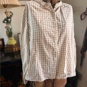 Orvis, Plaid Button-Up Women's Top